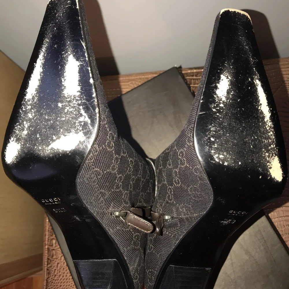 Gucci Black Heeled Boots - Picture 6 of 8